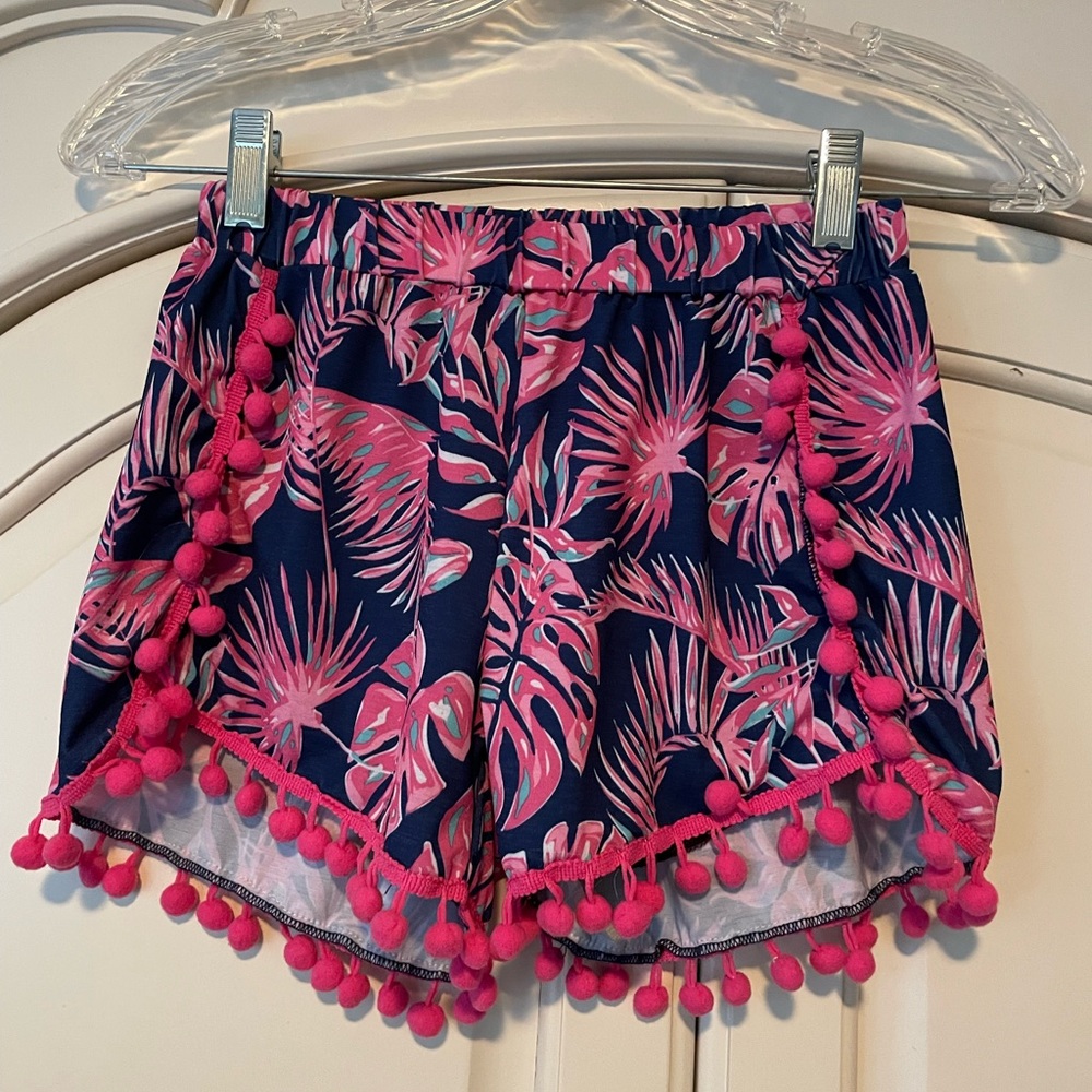 Simply Southern Youth Pom Pom trim shorts